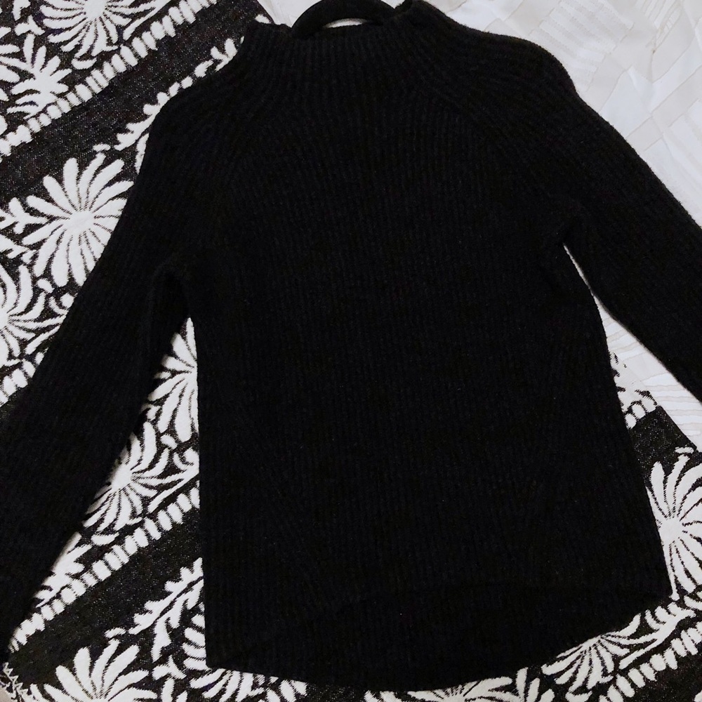 Madewell Black Mockneck Sweater